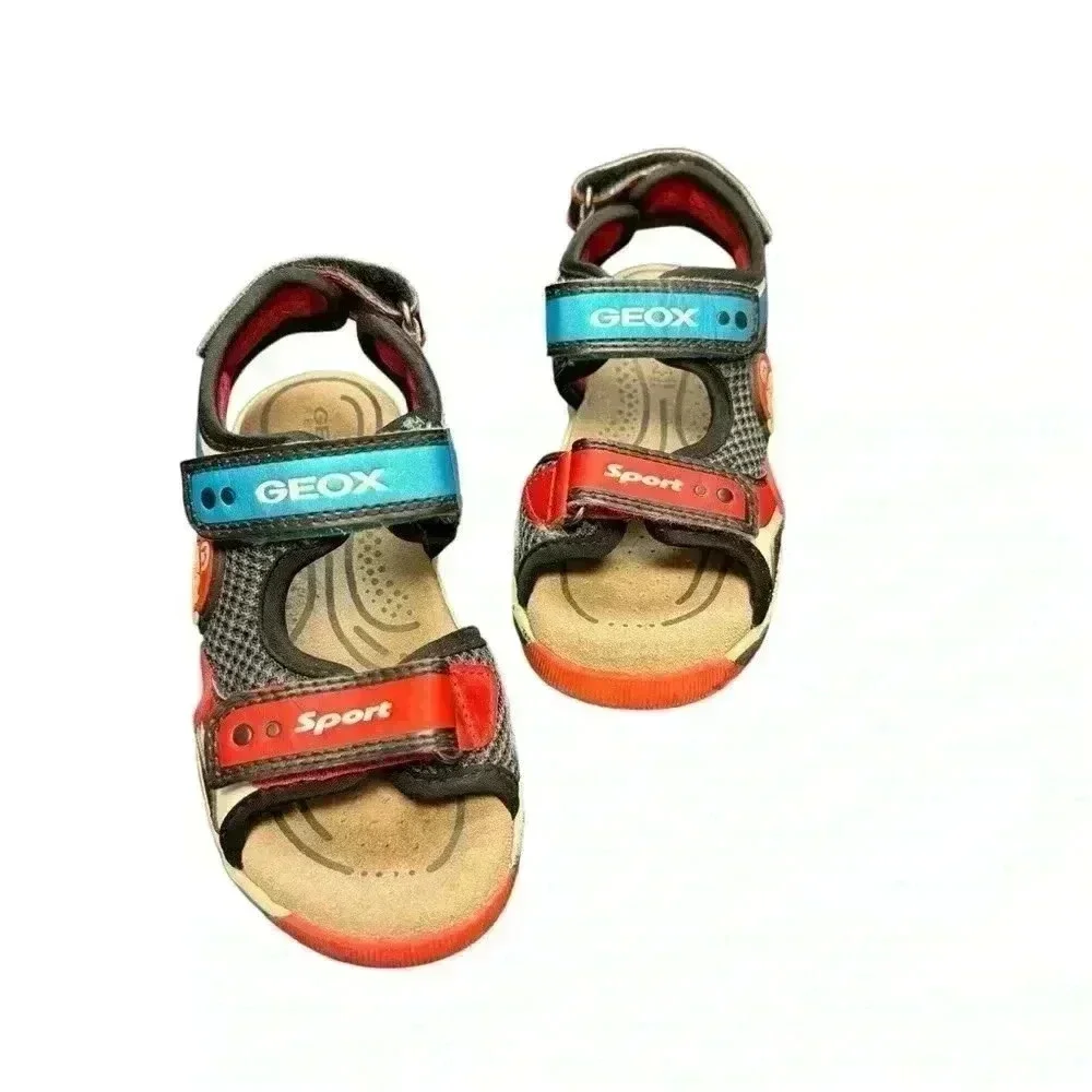 Geox Boy's J Sandal Android Toddler Sz 9 Pre loved Hook and loop closure - Picture 5 of 9